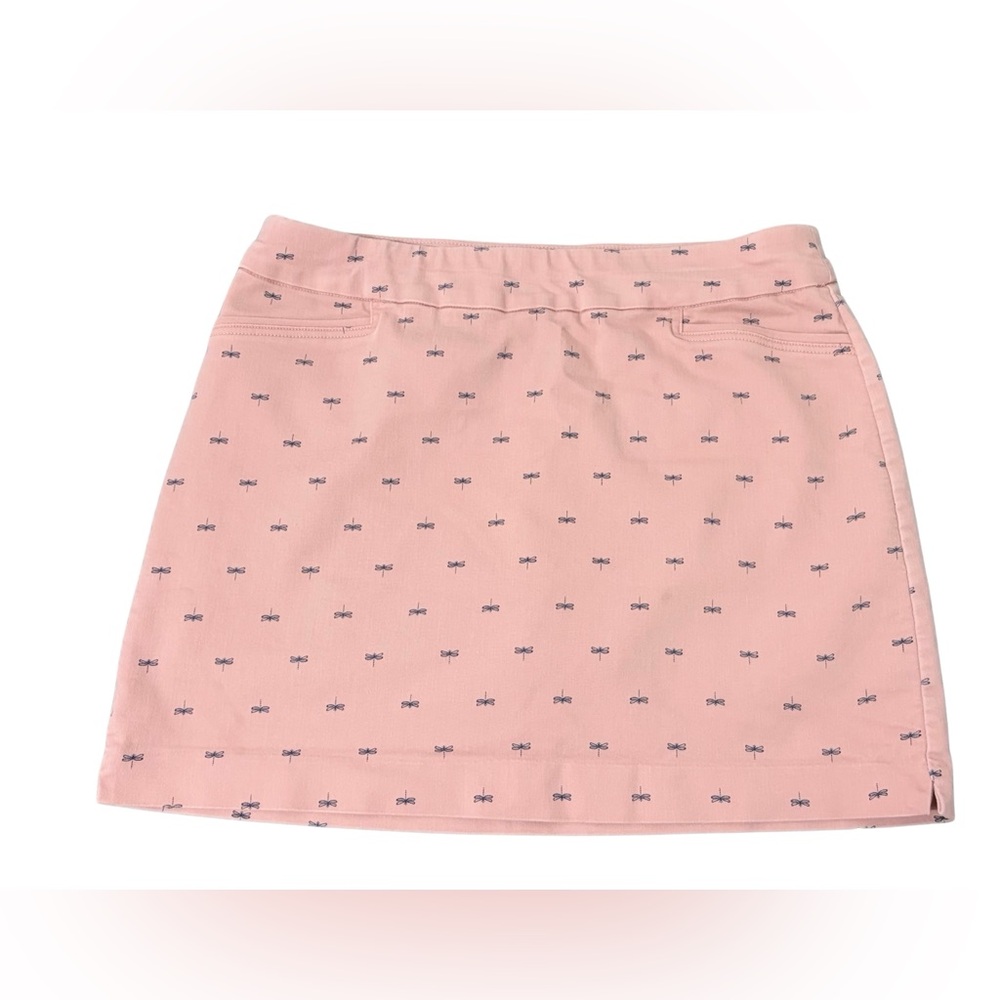 Croft & Barrow Pink Patterned Mini Skirt